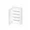 Omu system FEF72RBS 72 modulos 4x18 falon kívüli fém elosztószekrény fehér IP30 RAL9003