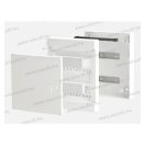 Omu system MLF12 PW 12 modulos falon kívüli lakáselosztó fehér ajtóval.