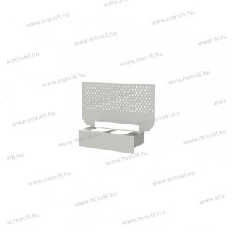   Omu system RE12-U gyengeáram szerelőlap fémajtós lakáselosztóhoz, 2x2 modulos Modul dugalj kialakítá