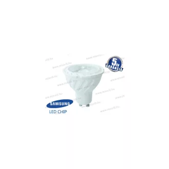   V-TAC SKU-193 LED lámpa GU10 6,5W 4000K 480lm 110° vil.szög Samsung Chip 5 Év Garancia A+
