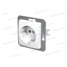 EKO 2+F dugalj betét fekete kerettel 16A 250V VE10NB(17940)