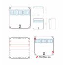 PVT 3030 KM3 CSP21.a044 Méretlen elosztószekrény 3db 4 modulos ablak