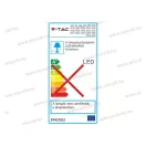 V-TAC SKU-895 LED csarnokvilágító 200W 4000K 24000lm IP65 120° Samsung chip+meghajtó 5év garancia