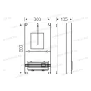 HENSEL MI 72431 Fogyasztásmérő szekrény+12 modulos csapfedél 1093433)