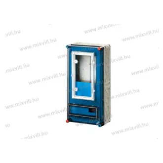   HENSEL MI 72433 Fogyasztásmérő szekrény 3F elektr. KÁRTYÁS fogy.mérőhöz+12 mod.csapf. 300x600x193
