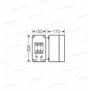 Hensel MI 74150 NH késes biztosítós szekrény 1x3xNH00 125A+PE+N 300x150x170 MI74150 2000154