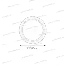 Mennyezeti lámpa Rábalux 5131 Ufo átmérő 380mm E27 2x60W fehér opál