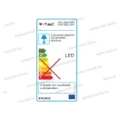 V-TAC SKU-6053 szabadonsugárzó led fénycsőhöz 2x60cm V-TAC