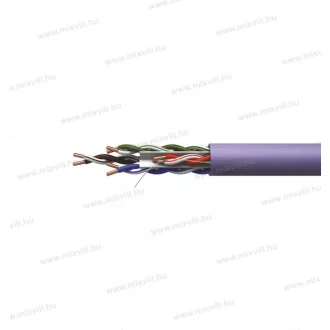   UTP CAT.6 4x2xAWG23 LSZH LILA adatátviteli vezeték tömör 305m/doboz 1Gigabit 250MHz S9132