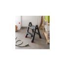 Összecsukható 2 szintes műanyag fellépő, szürke masszív 155160