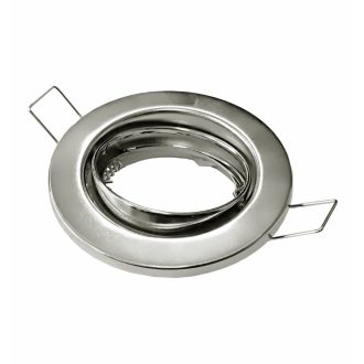   OMU Lighting SPB-GU10-IP20-S-KDM matt króm kerek süllyesztett dönthető spot keret GU10/MR16 IP20 D85