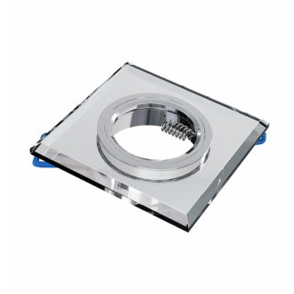   OMU Lighting SPB-GU10-IP20-S-KFGA üveg fém szögletes süllyesztett fix spot keret tükör GU10/MR1