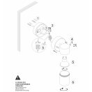 OMU Lighting SPK-GU10-IP54-H1-SS GU10 spot kültéri fali lámpatest rozsdamentes acél hengeres IP54
