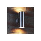 OMU Lighting SPK-GU10-IP54-H2-SS 2xGU10 spot kültéri fali lámpatest rozsdamentes acél inox henger