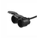 Emos P0701 hosszabbító 3x1,5m2 10m gumi vezeték kültéri IP44 16A dupla dugalljal