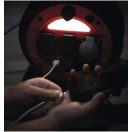 20m kábeldob kültéri fagyásálló hőálló hosszabbító 3x2+F dugalj 2 USB aljzat lámpával IP44 P08620W