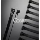 COBRA 962102 nyitható, oldható fekete kötegelő, gyorskötöző 200x7,6mm