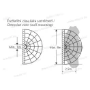 REX SLR01 Radaros mozgásérzékelős mennyzeti lámpatest 60W