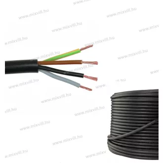 H05VV-F 4x1,5 fekete 500V MT 100m/tekercs