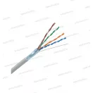 FTP (F/UTP) 4x2xAWG24 kábel, Kategória 5E, Euroclass Eca, 300 MHz, LSOH, 305 m-es doboz