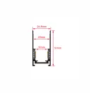 Miboxer Mi-light AM-MR-20S15B – 20 stílusú, felületre szerelt mágnessín 2m alumínium