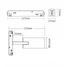 MiBoxer MS5-06B-RF 6W RGB+CCT mágneses spotlámpa 2.4GHz