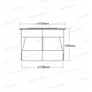 Mi-Light MiBoxer LED talajlámpa talajba építhető taposólámpa 24V SYS rendszer 9W IP68 RGB+CCT SYS-RD