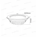 Mi-Light FUT060 MiBoxer 25W kerek süllyeszthető LED panel állítható színhőmérséklet 2000lm 2,4GHz RG