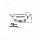 Mi-Light FUT062 MiBoxer 9W kerek billenthető, süllyeszthető LED spot állítható fényerő színhőmérsékl