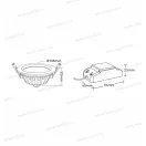 Mi-Light FUT063 MiBoxer 6W IP54 kerek süllyeszthető LED panel szabályozható 500lm 2,4GHz