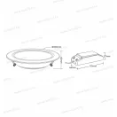 Mi-Light MiBoxer LED kerek kispanel 12W átmérő 180mm színváltós DIM+RGB+CCT FUT066