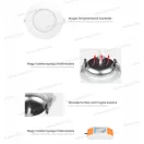 MiBoxer FUT068 LED kerek kispanel 6W átmérő 118mm színváltós DIM+RGB+CCT