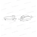 MiBoxer FUT068 LED kerek kispanel 6W átmérő 118mm színváltós DIM+RGB+CCT