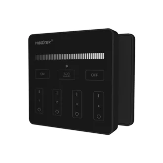  Mi-Light MiBoxer Group Control csoport fali fekete távirányító fényerőszabályzó dimmer 4 zónás DIM B