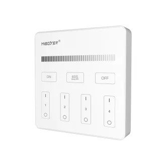   Mi-Light MiBoxer Group Control csoport fali feher távirányító fényerőszabályzó dimmer 4 zónás DIM B1