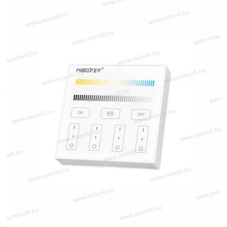   Mi-Light MiBoxer 4 zónás fali fehér távirányító színhőmerseklet és fényerőszabályzó DIM+CCT B2