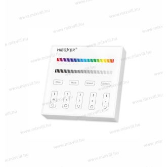   Mi-Light B3 MiBoxer Group Control csoport zóna vezérlő fali távirányító, szabályzó fehér DIM+RGBW