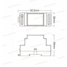 Mi-Light LS2S MiBoxer 5 az 1-ben led szalagvezérlő zóna vezérlő DIN sínre DIM+WW+CW/RGB/RGBW/RGB+CCT