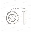 Mi-Light MiBoxer Sunrise fényerő és színhőmérséklet szabályzó fekete távirányító DIM+CCT S1-B