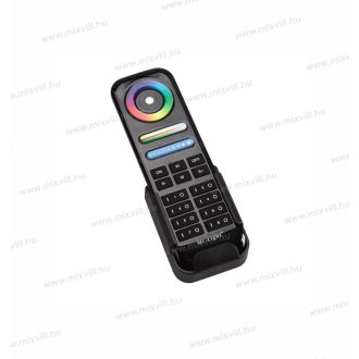   Mi-Light MiBoxer FUT089B Group Control csoport vezérlő 8 zónás fekete fényerő színhőmérséklet RGB fu