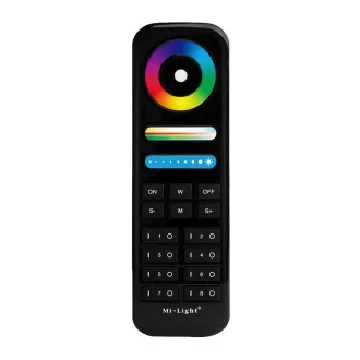   Mi-Light MiBoxer FUT089B Group Control csoport vezérlő 8 zónás fekete fényerő színhőmérséklet RGB fu