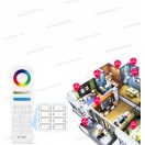 Mi-Light MiBoxer FUT089B Group Control csoport vezérlő 8 zónás fekete fényerő színhőmérséklet RGB fu