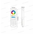 Mi-Light MiBoxer FUT089B Group Control csoport vezérlő 8 zónás fekete fényerő színhőmérséklet RGB fu