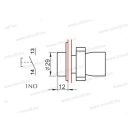 XBS NG22-EA31 Nyomógomb zöld