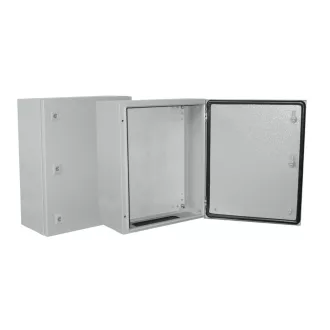   MB-108/400-1 egy ajtós fém elosztószekrény IP66 IK10 szerlappal MA:1000xSZÉ:800xMÉ:400 zár: 3