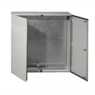   MB-1010/300-2 két ajtós fém elosztószekrény IP55 IK10 szerlappal MA:1000xSZÉ:1000xMÉ:300 zár: 3