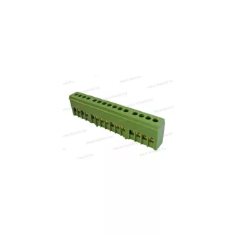 XBS NKSZ-15Z szigetelt elosztókapocs zöld/sárga színű