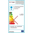 V-TAC SKU-4827 kerek Led panel 15W IP20 6000K 1050lm