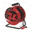 EMOS kábeldob 3x2.5mm2 gumikábellel, 4x2+F aljzat, 25m, IP44, P19625