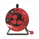 EMOS kábeldob 3x2.5mm2 gumikábellel, 4x2+F aljzat, 25m, IP44, P19625